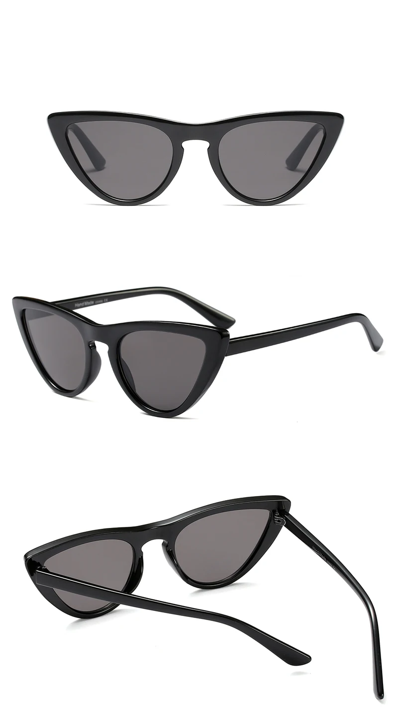 red small sunglasses women cat eye 9158 details (5)