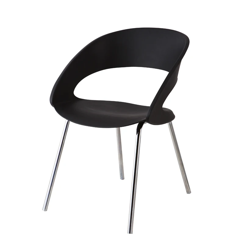 Современная мода досуг Сокращенный бытовой гостиничный обеденный стул - Цвет: Black