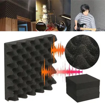 

1PC 50*50cm Eco-Friendly Sound Absorbing Foam Board Noise Insulation Bar KTV Wall Ceiling Home Wall