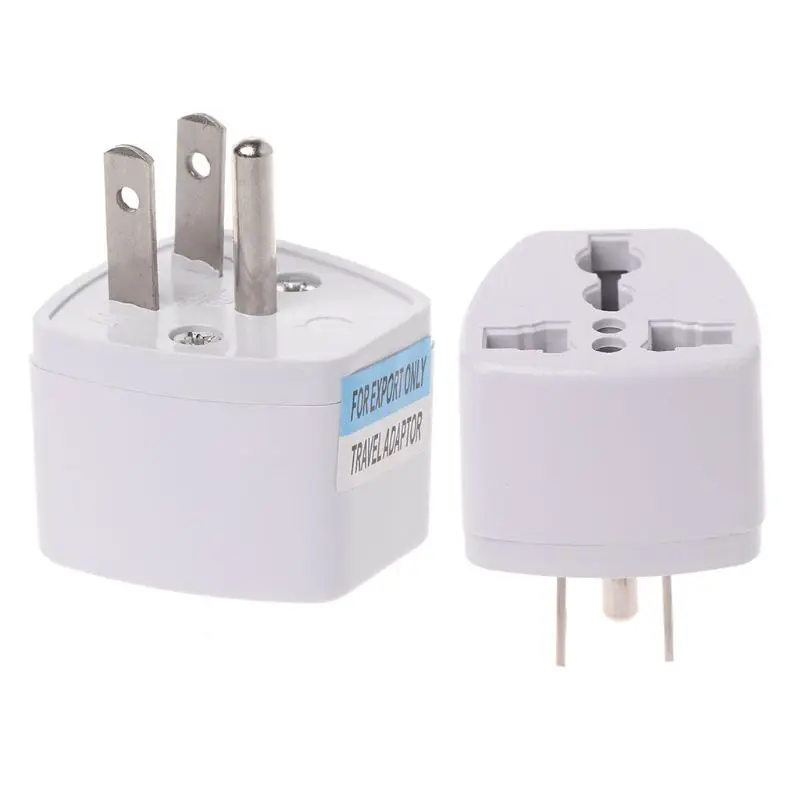 

Universal UK EU AU to US 3PINS AC Power Socket Plug Travel Electrical Charger Adapter Converter