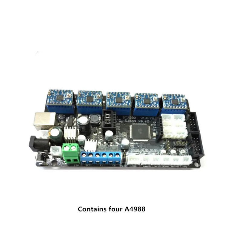 

HE3D Ramp PLus 2 motherboard for the tricolor/K200 3D printer kit