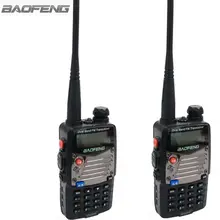 2 шт. Baofeng рация UV-5RA + плюс металл черный Хэм портативный двухстороннее радио двухдиапазонный УКВ охоты радио в Москве