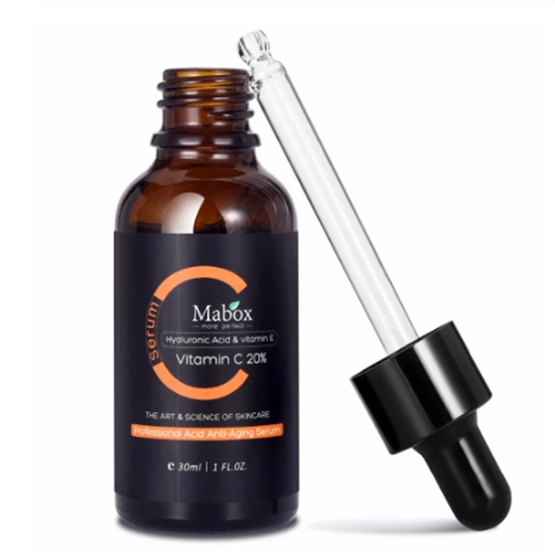 Mabox витамин С, жидкая сыворотка, омолаживающее Отбеливающее масло VC Essence Oil, сыворотка для лица с гиалуроновой кислотой и ретинолом витамина е