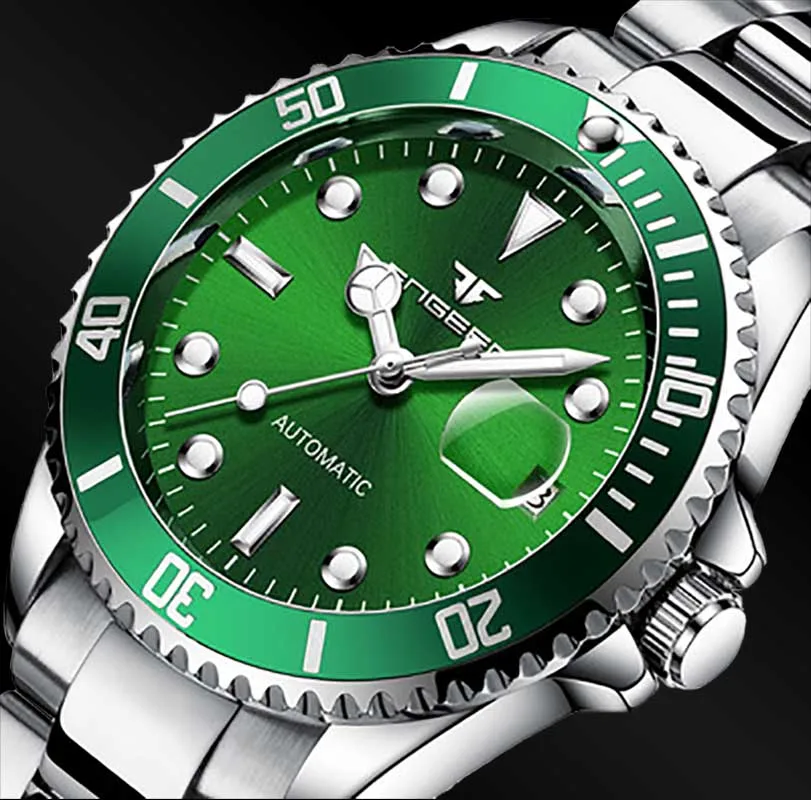 

FNGEEN Top Brand Mens Fashion Luxury Watch Automatic Mechanical StainlessSteel Waterproof Wrist Male Clock Relogio Masculino