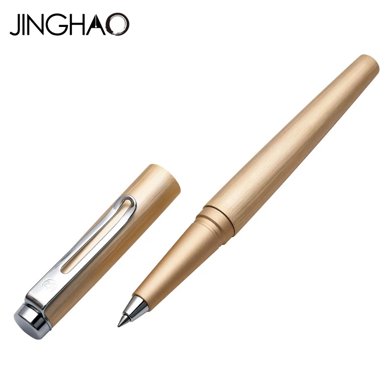 

Jinghao KACO ANGLE Series High Quality Golden Rollerball Pen with Original Gift Case Luxury Metal Ballpoint Pens Office Supplies