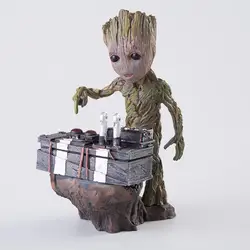 [Топ] Фильм дерево человек ребенок фигурку героя модель стражи Галактики модель игрушки украшение стола подарки для детей