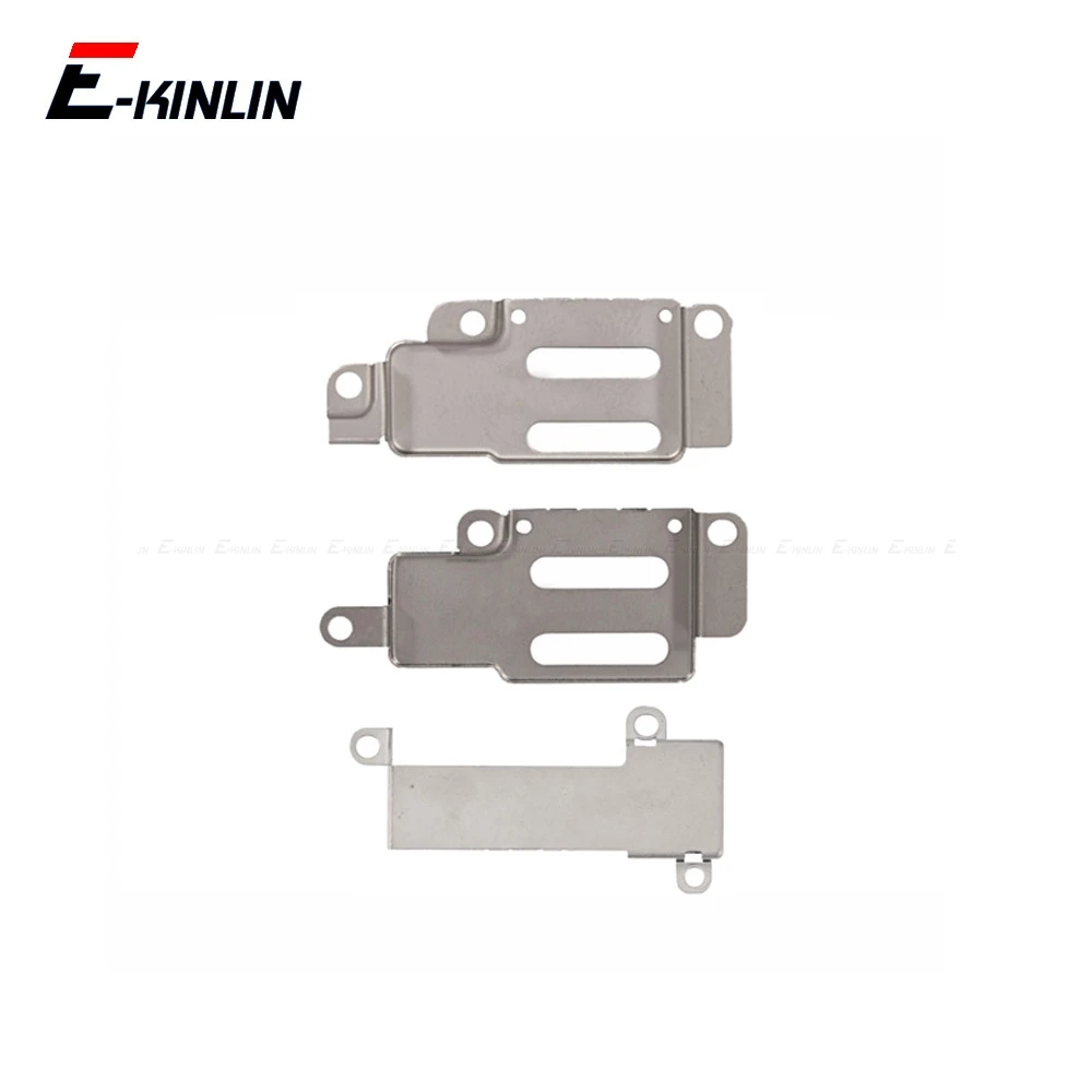 

2pcs/lot New For iPhone 6 6S 7 8 Plus Earpiece Ear Speaker Mounting Metal Plate Bracket Fastening Holder Clips Repair Parts