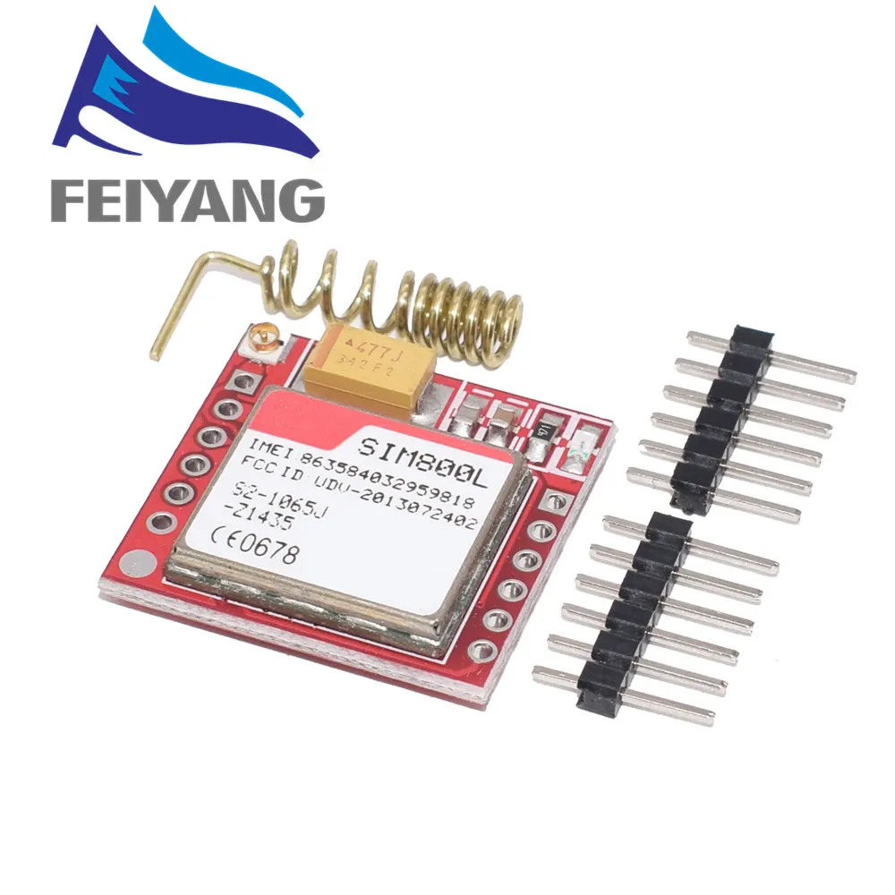 

10pcs Smallest SIM800L GPRS GSM Module MicroSIM Card Core BOard Quad-band TTL Serial Port