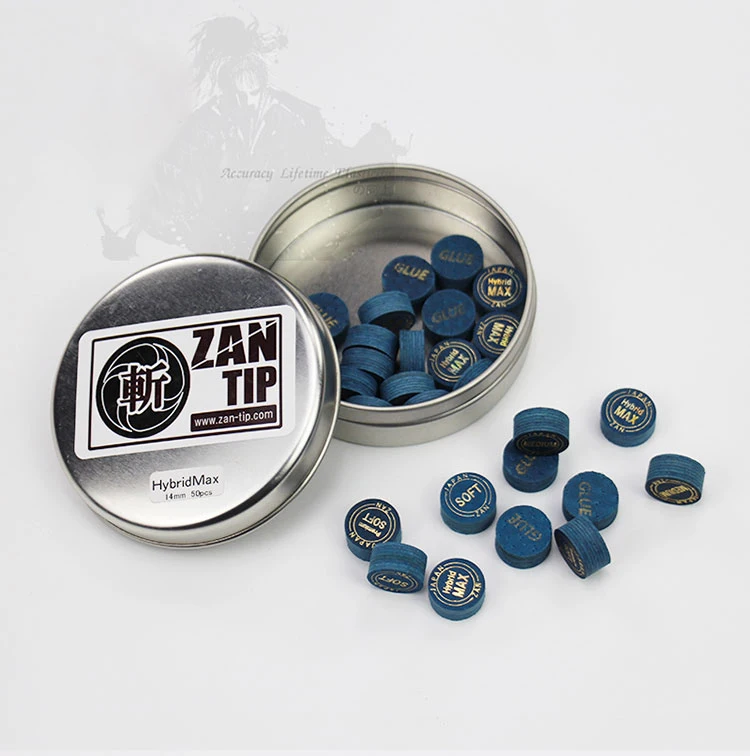 Оригинальный японский наконечник для бассейна из свиной кожи ZAN Super 1 шт. 14 мм с