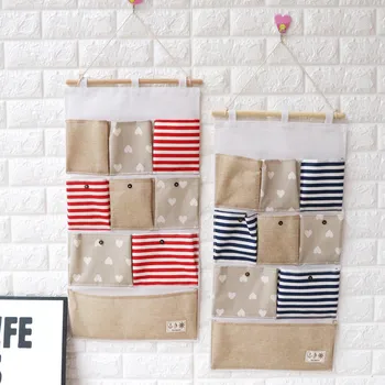 

Hanging Keys Cellphone Sundries Storage Bags Basket Racks Corridor Wall Multi-Layer Practical Rack Jewelry Makeup Storage Basket