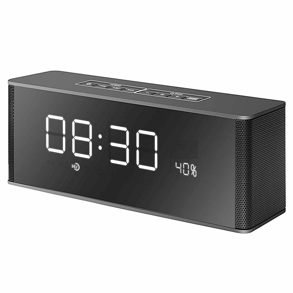 OLLLY Alarm Clock Bluetooth Speaker and FM Radio, Stereo ...