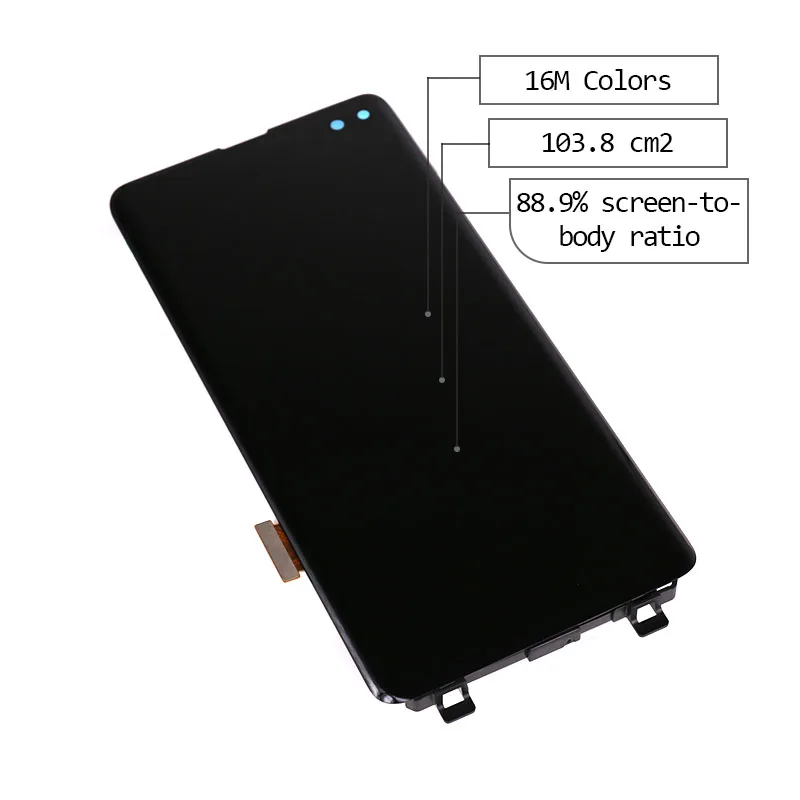 ЖК-дисплей для samsung Galaxy S10 Plus ЖК-дисплей G9750 сенсорный экран дигитайзер для samsung S10 Plus экран