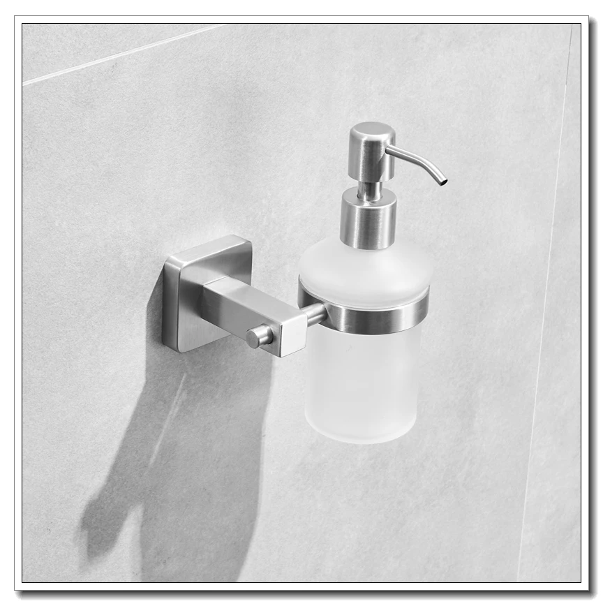 Щетка из никеля и нержавеющей стали, набор оборудования для ванной комнаты, диспенсер для мыла, держатель для полотенец, держатель для бумаги, аксессуары для ванной комнаты EL8900L