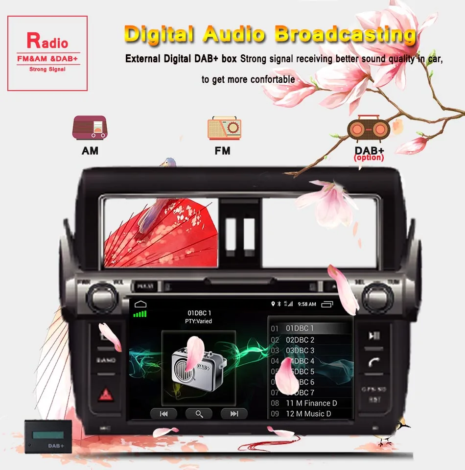 Clearance HD 1024*600 IPS capacitive screen Car gps monitor video music stereo Android 9.0 8core For Toyota Land Cruiser Prado 150 2014+ 11 Clearance HD 1024*600 IPS capacitive screen Car gps monitor video music stereo Android 9.0 8core For Toyota Land Cruiser Prado 150 2014+ 11