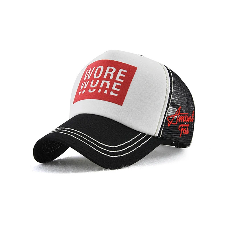 

Spring And Summer Fashion Print Letters Baseball Cap Men's Baseball Mesh Cap Trend Hat Visor Cap