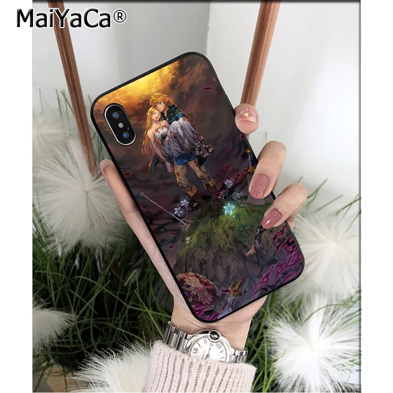 MaiYaCa Legend Of Zeldas черный мягкий чехол из ТПУ для Apple iPhone 8 7 6 6S Plus X XS MAX 5 5S SE XR мобильного