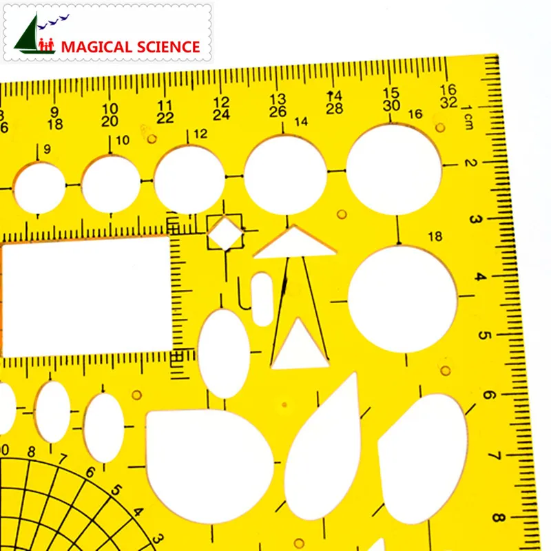 Отопление вентиляция шаблон для рисования пластиковая линейка для студентов Гибкая JSH4366