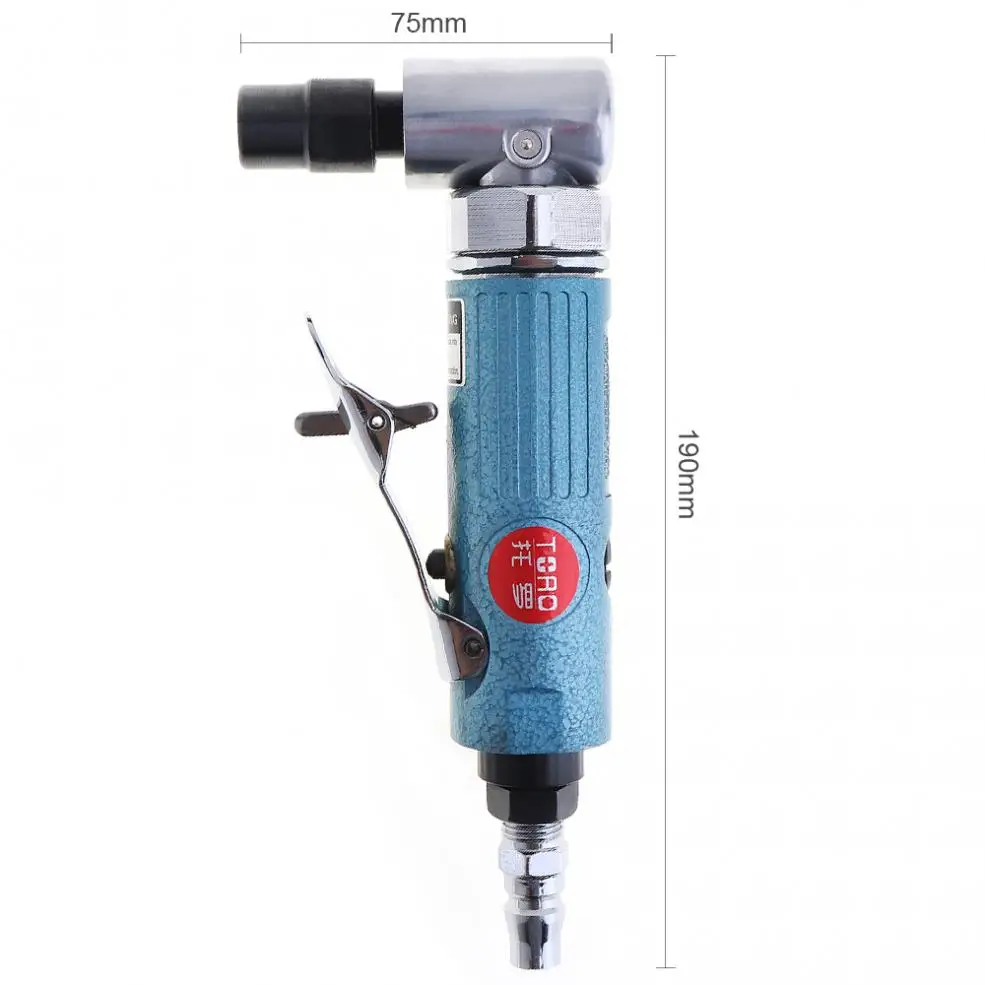 TORO 1/4 inch Collet Pneumatic Engraving Polished Machine with 90 Degree Curved Head and Push Switch for Woodworking TORO 1/4 inch Collet Pneumatic Engraving Polished Machine with 90 Degree Curved Head and Push Switch for Woodworking