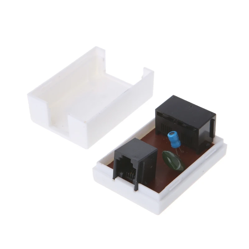 RJ45 распределительная коробка CAT5e сетевой разъем 2 порта Расширение для рабочего стола кабель коробка адаптер Jy23 19 дрошиппинг