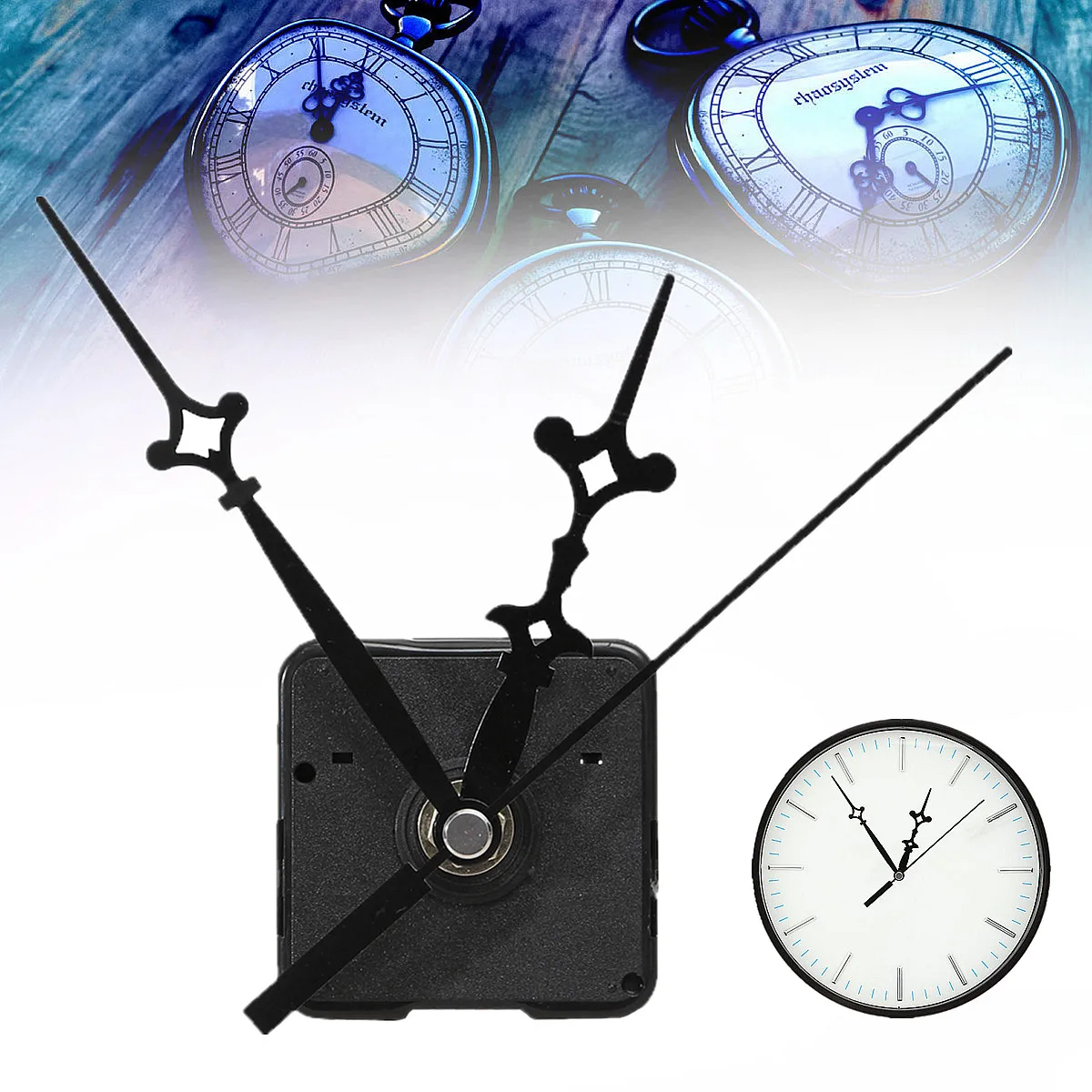 

1Pcs Replacement Wall Clock Hands DIY Repair Parts Pendulum Movement Mechanism Quartz Clock Motor With Hands & Fittings Kit