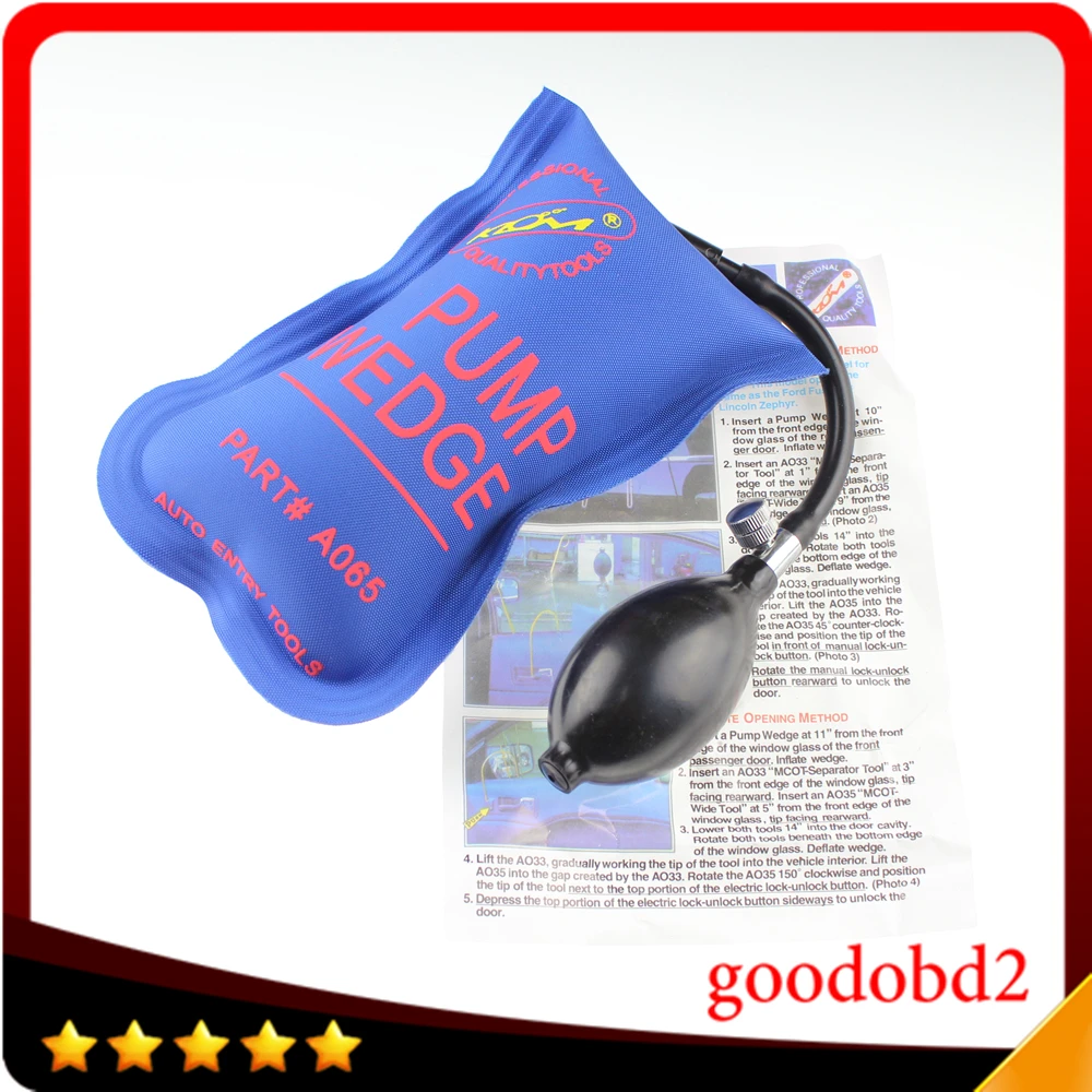 

2015 Newest Blue KLOM PUMP WEDGE LOCKSMITH TOOLS Auto Air Wedge Lock Pick Open Car Door Lock Small Size
