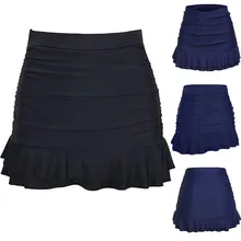 Hot Sale High Waist Bikini Bottoms Women Skirted Bikini Bottom Shirred Bottom Ruffles Swimwear Skirt Bottoms body glove women s smoothies contempo high waist bikini bottom