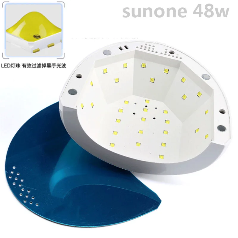 

SUNONE 48W UV LED Lamp Drying Gel Manicure Polish Dryer Drying Finger Nail Gel Curing Manicure Dryer Light Therapy Lamp