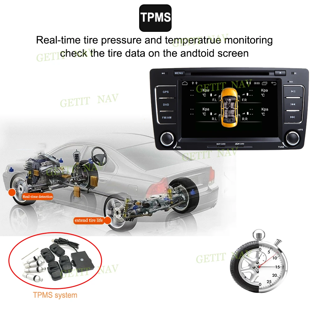 Excellent DSP Android 9.0 Car DVD Multimedia Player For Skoda Octavia 2009-2013 A 5 WiFi BT Car Stereo Radio Head Unit GPS NAVI IPS Screen 4