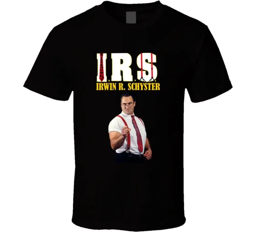 Irwin R Schyster Irs Retro Wwf Wrestling T Shirt Shits Printing Short Sleeve Casual O-Neck Cotton Tee Tops | Мужская одежда