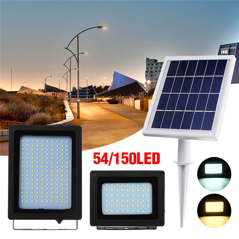

Mising LED Solar Floodlight Waterproof IP65 Outdoor Emergency Security Garden Solar Power Street Flood Light White Warm White