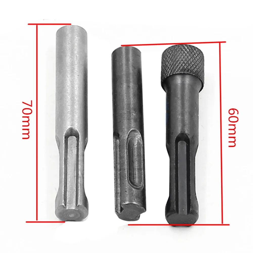 

3pcs 1/4'' Hex Shank SDS Extension Rod Hammer Socket Driver Drill Bit Converter Screwdriver Adapter Conversion Shank
