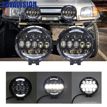 

7'' 105W Round LED Work Lights High/Low Beam DRL 7 Inch Led Driving Light for Jeep Trucks Offraod 4x4 LED Working Spot Light