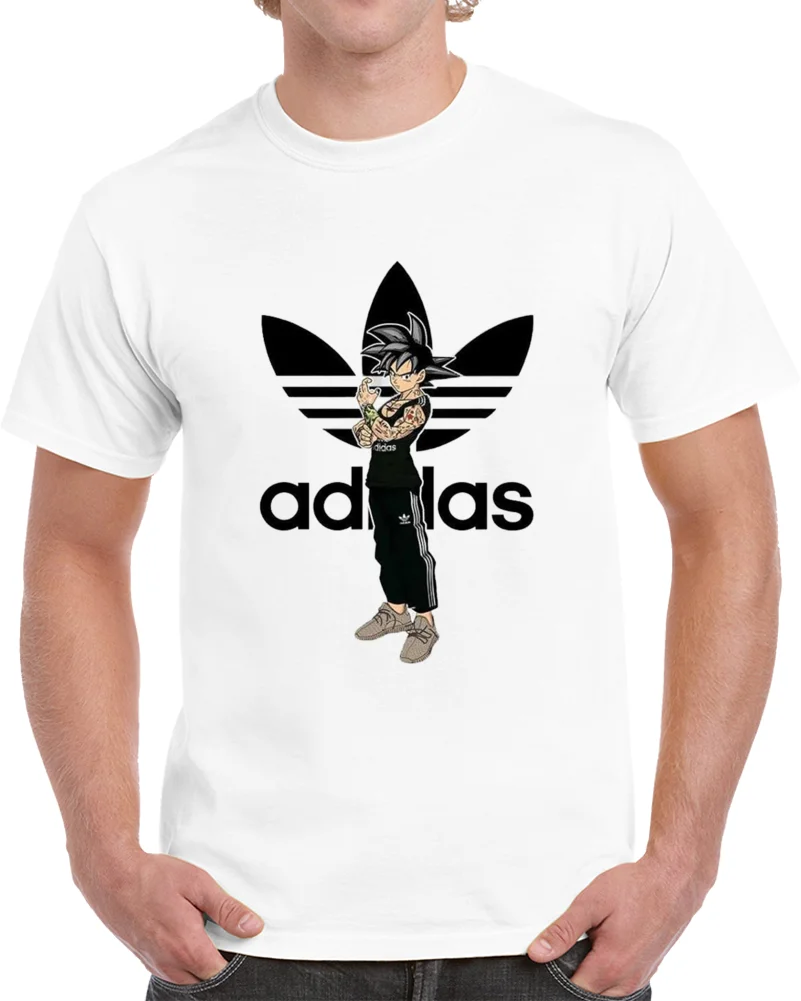 

Son Goku Super Saiya T Shirt Sports Dragon Ball Z 2018 White Size S M L XL 2XL3XL Printed T Shirt Men Cotton T-Shirt New Style