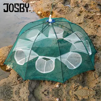 

Portable Fishing Equipment Automatic Folding Fishing Net Carp Shrimp Minnow Crab Baits 4~20 Holes Fishing Network Fish Trap New