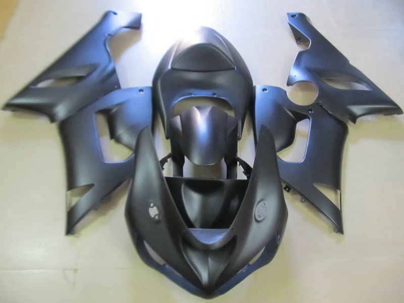 

Custom painted Fairing kits for Kawasaki NINJA ZX 6R 2005 2006 zx6r 05 06 all matte black plastic motorcycle fairings set HP4