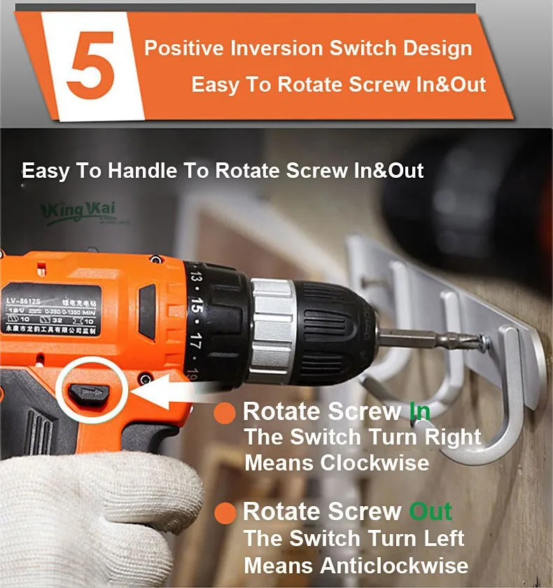 Cordless Lithium Battery Electric Drill-16
