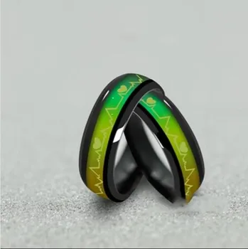 

heart mood ring changes color to the temperature of your blood 16-20 mix size 100pcs color permanence
