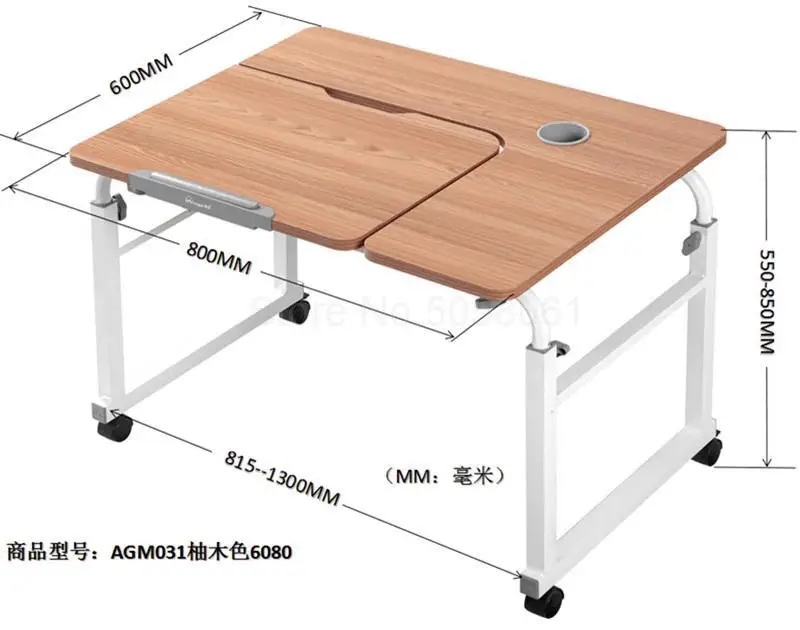 Ленивый на кровати стол через кровать колено тип бытовой складной компьютерный стол Мобильная кровать письменный стол - Цвет: fy3