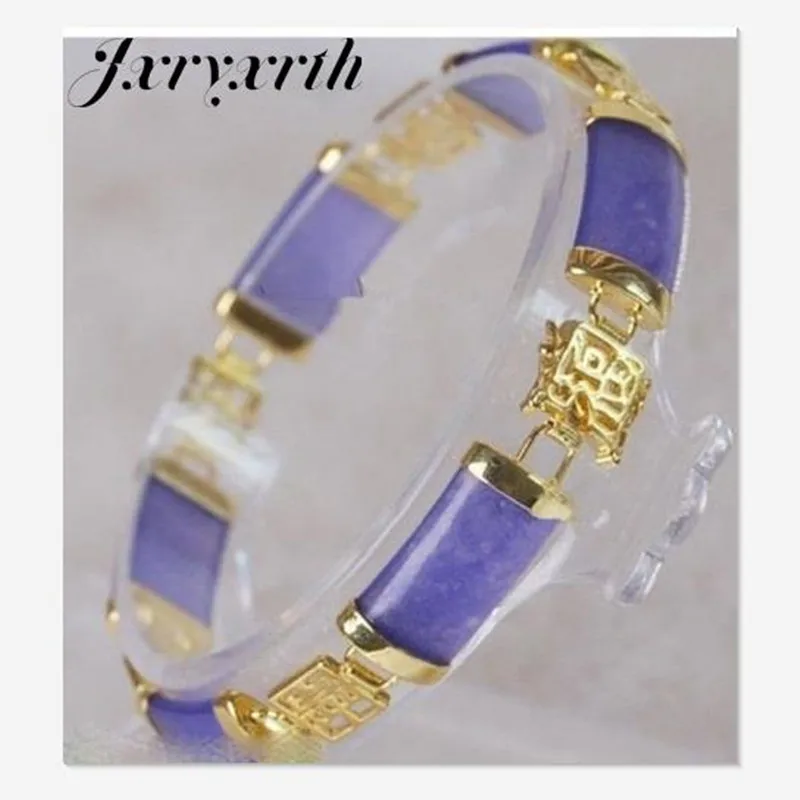 

Jxryxrth'' 2019 New Fashion New women's Fashion Jewelry purple stone Bangle/Bracelet ''gift R23