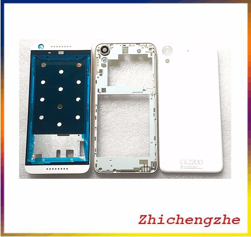 

Full Housing Battery Door Back Cover +Front Middle Frame Faceplate Bezel + Camera Lens +key button For HTC Desire 626 D626
