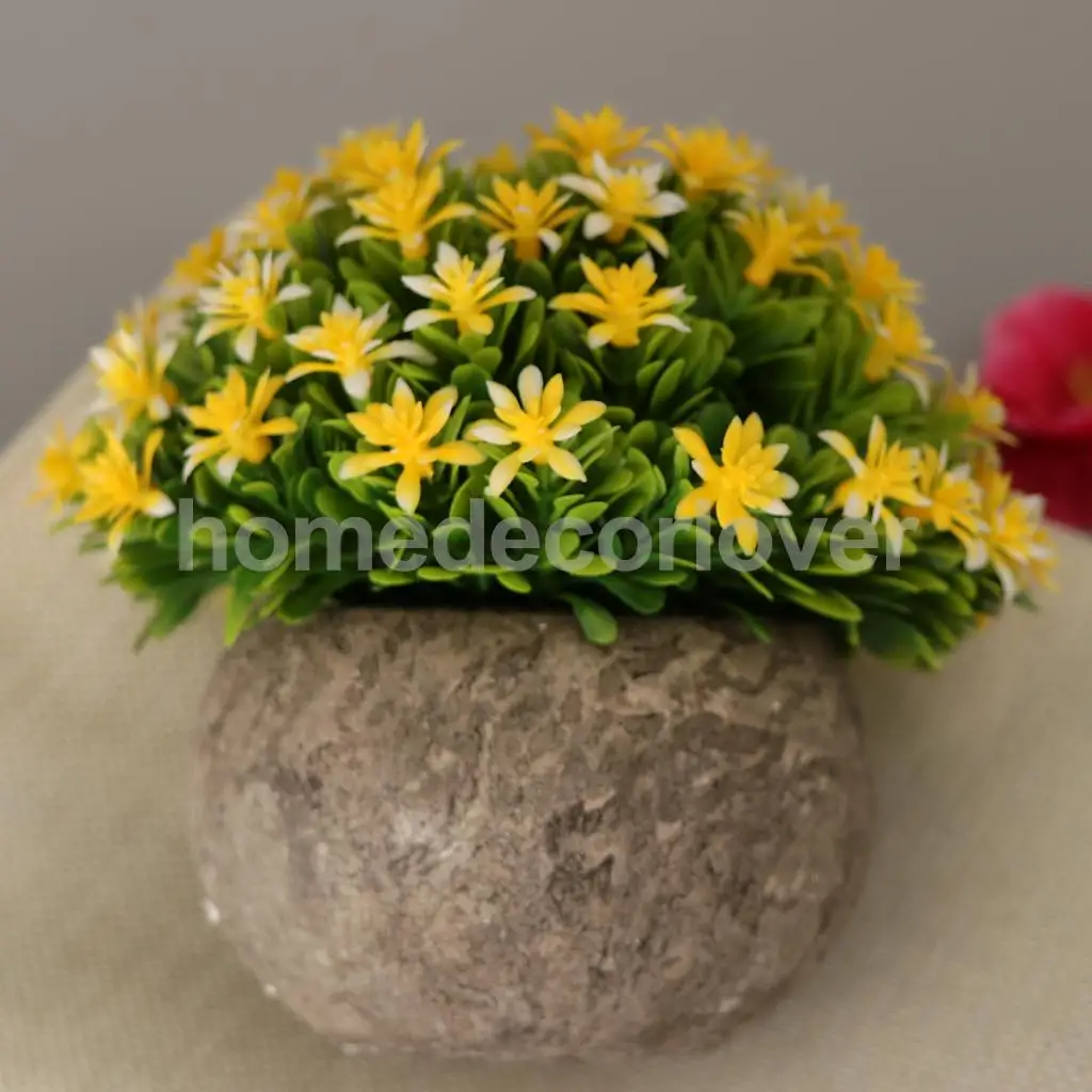 Hot Sales Artificial Shrubs Faux Plastic Fake Gypsophila Potted Flowers Indoor Outside Home Garden Office Wedding Home Decor