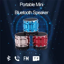 Portable Metal texture Mini Bluetooth Speakers with TF Card Music Surround Wireless Sound Subwoofer Stereo Loudspeaker UM