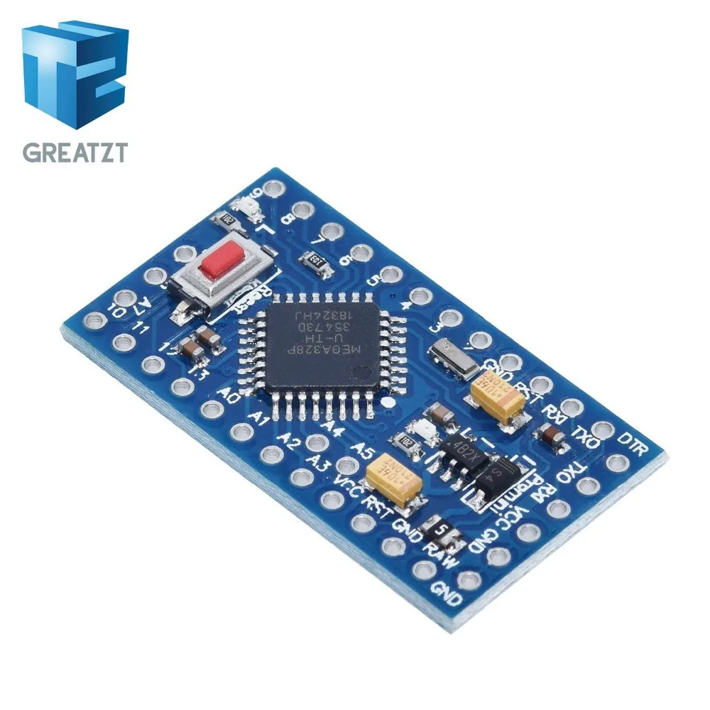 GREATZT ATMEGA328P Pro Mini 328 мини ATMEGA328 5 В/16 МГц ATMEGA328 3,3 В 8 МГц для Arduino