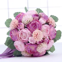 Нарядные искусственный цветок Свадебные украшения из Букеты Свадебные цветы Свадебные букеты невесты