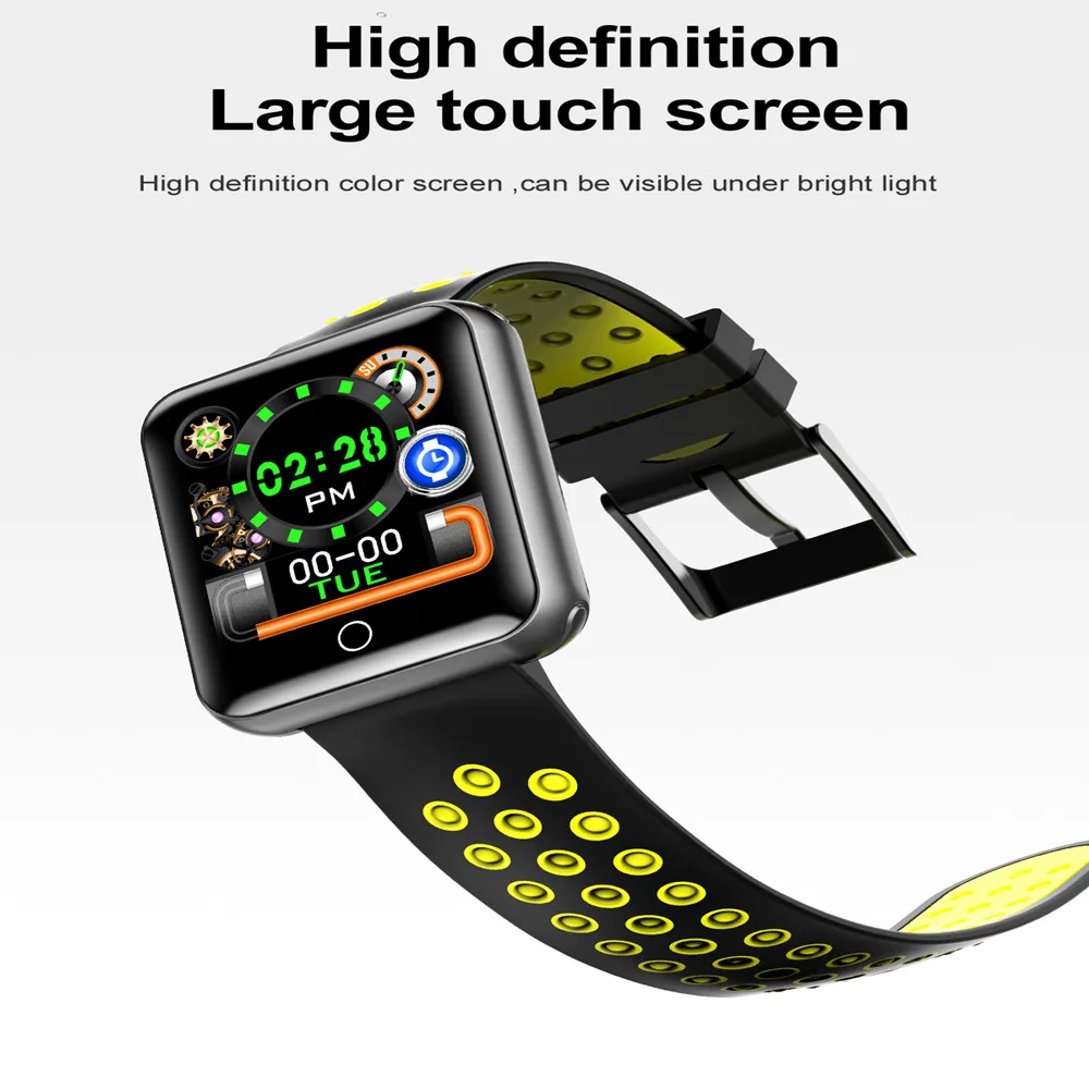 

OGEDA Q18 Sports Smart Bluetooth Watch Bracelet Health Monitoring LED Display Photography Timing Multi-Clock Color Selection