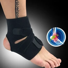 Спортивный Футбольный фиксатор лодыжки Регулируемый поддержка лодыжки баскетбольные дышащие защитные носки для ног эластичная лента