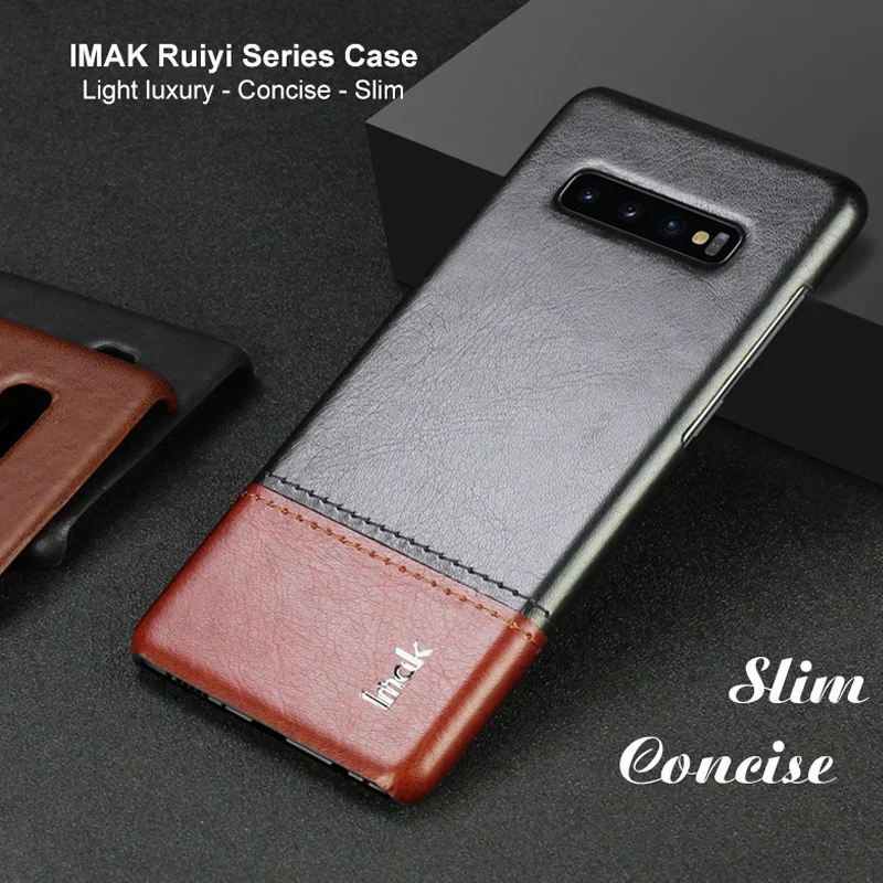 

Luxury Concise for Coque Samsung S10 Case Samsung S10Plus Case IMAK Leather Back Cover for Samsung S10e Case Galaxy S10 Plus 10S