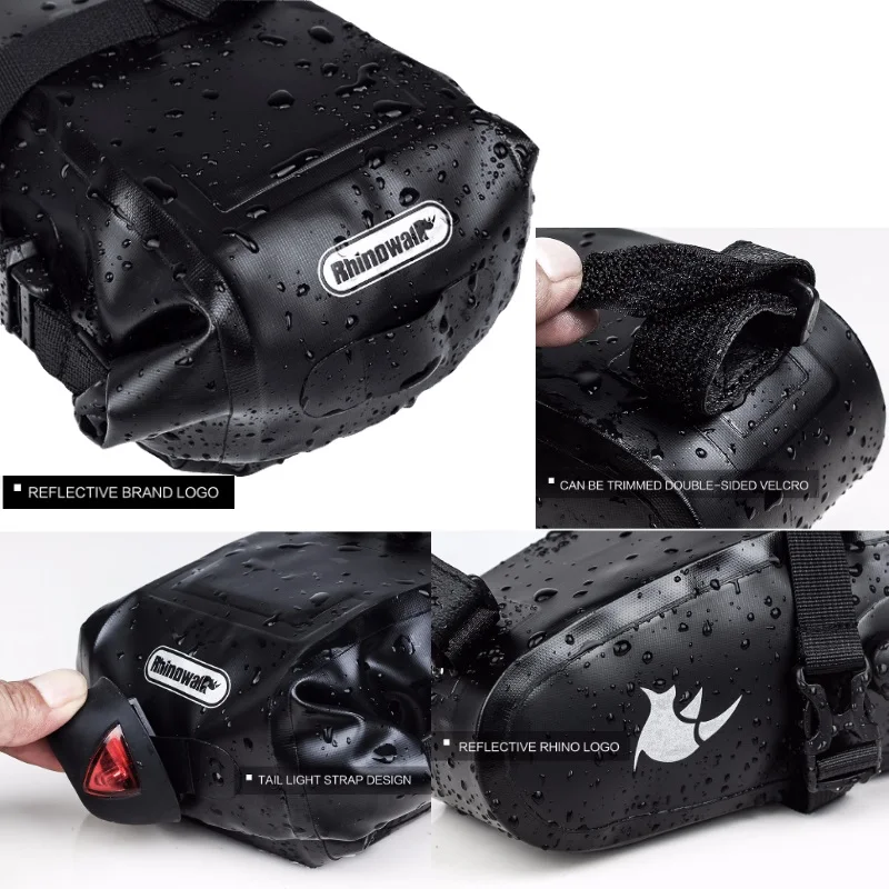 Rhinowalk 25L водонепроницаемая сумка для велосипеда MTB дорожный велосипед навесная задняя велосипедная сумка Паньер Велосипедное заднее сиденье сумка через плечо