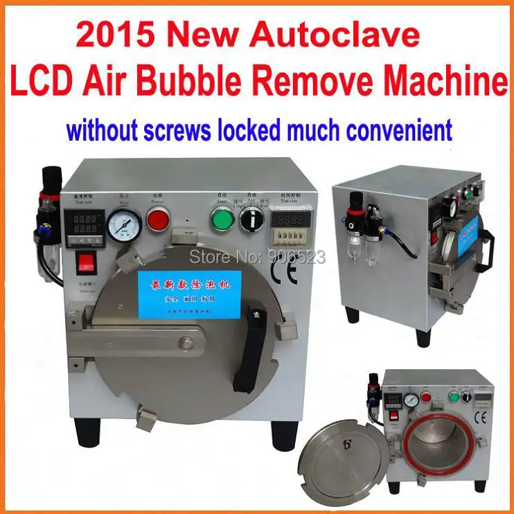 

2015 Third Generation Mini Autoclave OCA LCD Bubble Remove Machine for iPhone Mobile Glass Refurbishment without screws locked