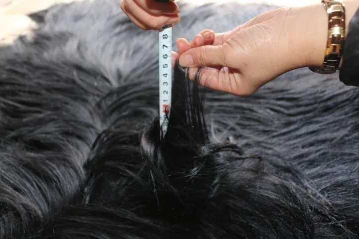Long Hair Real Dyed Color Goat Fur Skin / Goat Fur Pelt -in Fur from ...